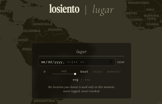 the lugar app interface